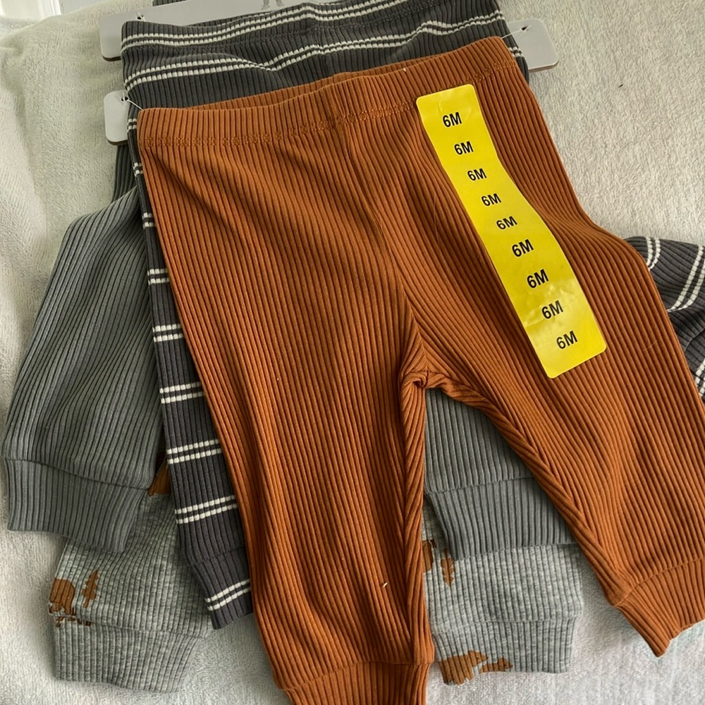 Set of 4 cotton & polyester pants